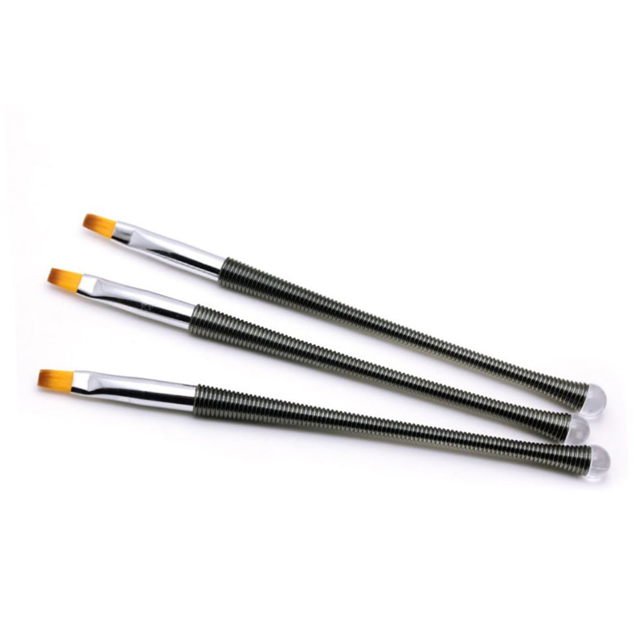 MUSISALY 3Pcs Nail Art Pen Black Gel Brushes for Manicure Includes for Drawing Fine Details Patterns and DIY Nail Designs