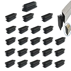 YouU 40x15mm Rohrstopfen Fußkappen 24 Stück