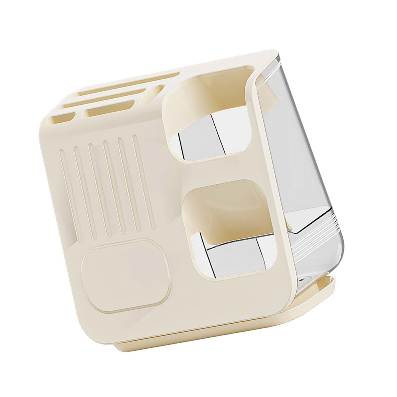 TFAOYS Sturdy Cutlery Holder with Ventilated Base, Leakproof Design for Hygienic Storage & Quick Water Drainage Kitchen Accessory Storage