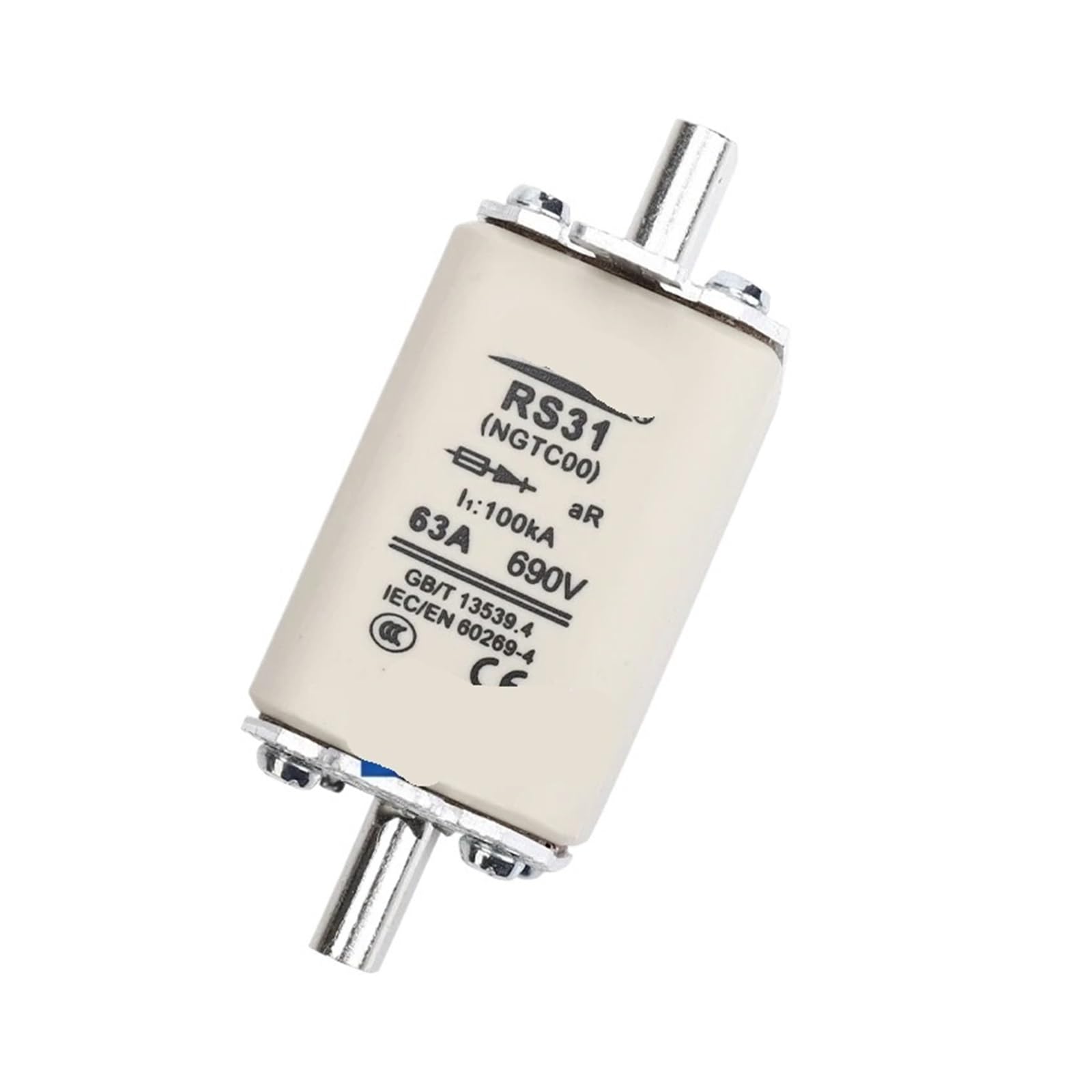Fusible RS31 NGTC00 63A pour protection de circuits électriques