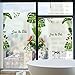 Produktbild KBLTA Fensterfolien Monstera Bamboo Pattern Matt Blackout Fensterfolie Bad Bad Opaque Static Fensterfolie,80 * 100CM