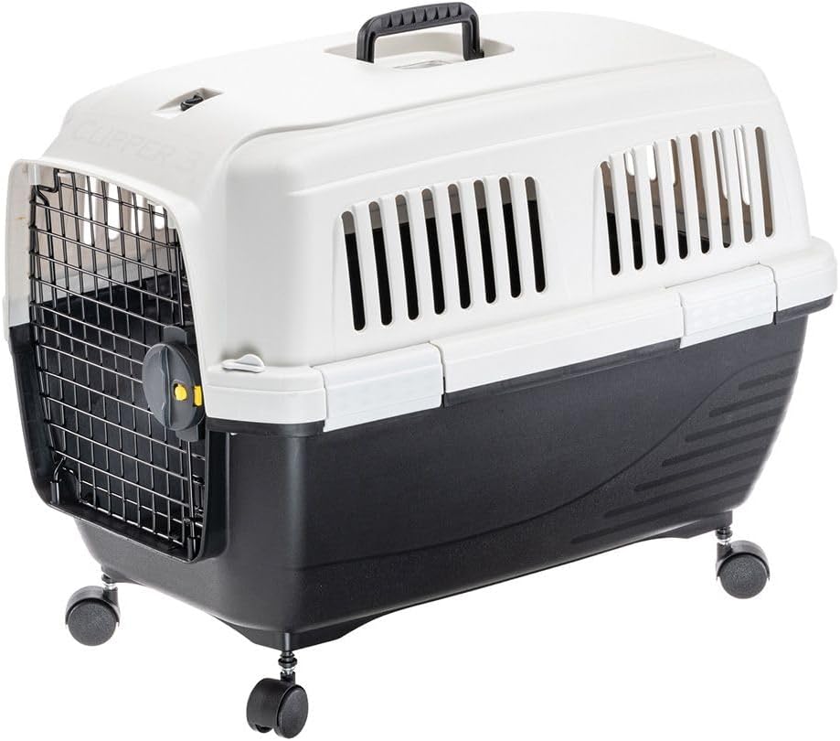 Ferplast Wheels for Transportation Small Dog and Cat Clipper, Set of 4 Pivoting Wheels for Rigid Carrier for Dogs and Cats, Pet Carrier Accessories 6