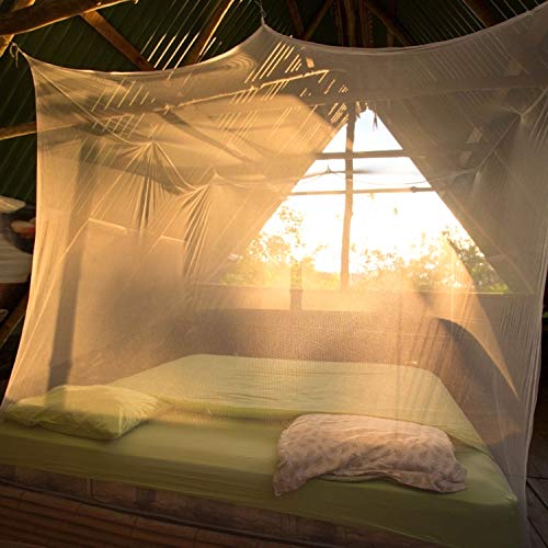 Camp Mosquito Net, Ultra Large Mosquito Net Camping Tent for Camping, Finest Holes Mesh 20, Square Netting Curtain for Bunk Bed, Camping, Bedding, Patio, Easy Installation, Storage Bag 200200180cm - Thumbnail 3