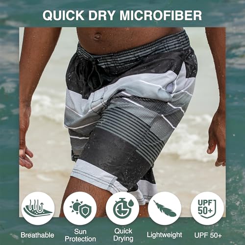 Kanu Surf Mens Flex Swim Trunks (Regular & Extended Sizes)