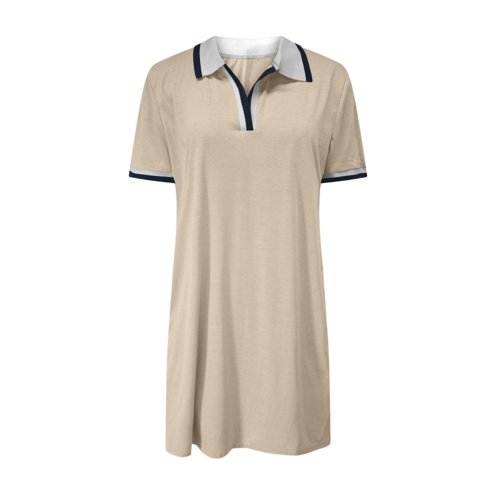 Robe polo d'été pour femme - Manches courtes - Robe de tennis - Pour les loisirs, le tennis, le golf