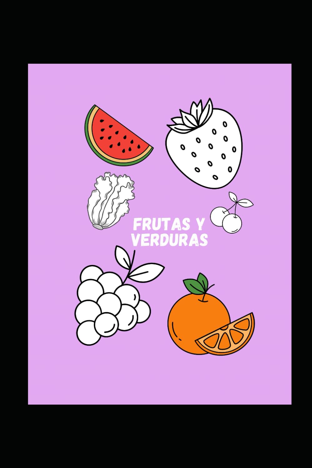 Libro infantil para colorear de Frutas y Verduras: Un libro divertido, educativo y saludable para pequeños artistas!
