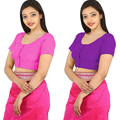 Image of Namita Women's Rubia Cotton Solid Half Sleeve Blouse