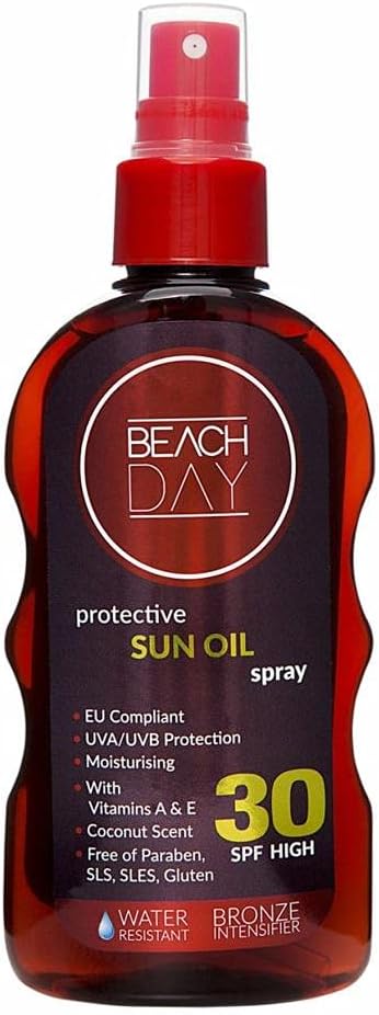 Beach Day Bronzlaştırıcı Koruyucu Güneş Yağı Spf 30 Sprey 150 Ml.