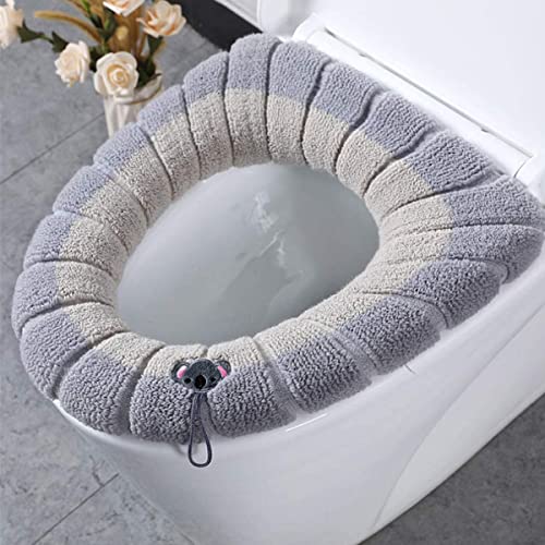 WC Sitzbezüge,Yueser 4 Paar Waschbar Selbstklebend Toilettensitzabdeckung Pads mit 2 WC-Sitz Cover Dicker Toilettenauflage für Familie und Hotel Outdoor Reisen – Bild 8