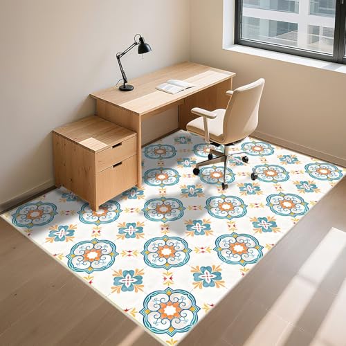 Tapis de salon moderne bleu gris pour une ambiance cosy - 8