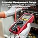 OIUEBXE IM2500 Multimeter,Megohmmeter Insulation Tester Capable of Measuring Resistance up to 50,000 ohms,100V/250V/500V/1000V/2500V,Auto-Ranging True RMS