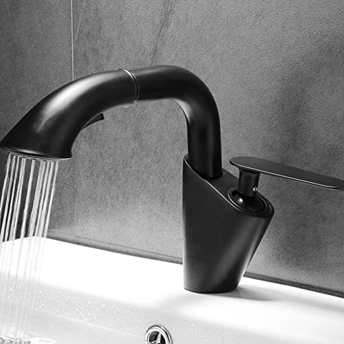 Robinet de salle de bains noir avec douchette pour simplifier votre routine - 3