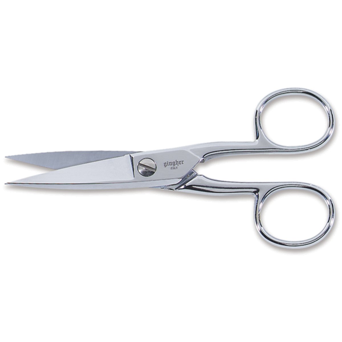 Gingher Craft Scissors with Protective Sheath - 5" Knife Edge Scissors for Fabric, Thread, and Needlework Yarn Cutting - Silver