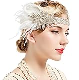1920s retro Stirnband: geeignet für 20/30igerjährige Party, Gatsby Motto Party, retro Tanzball, Abschlussball und Halloween Kostüm.