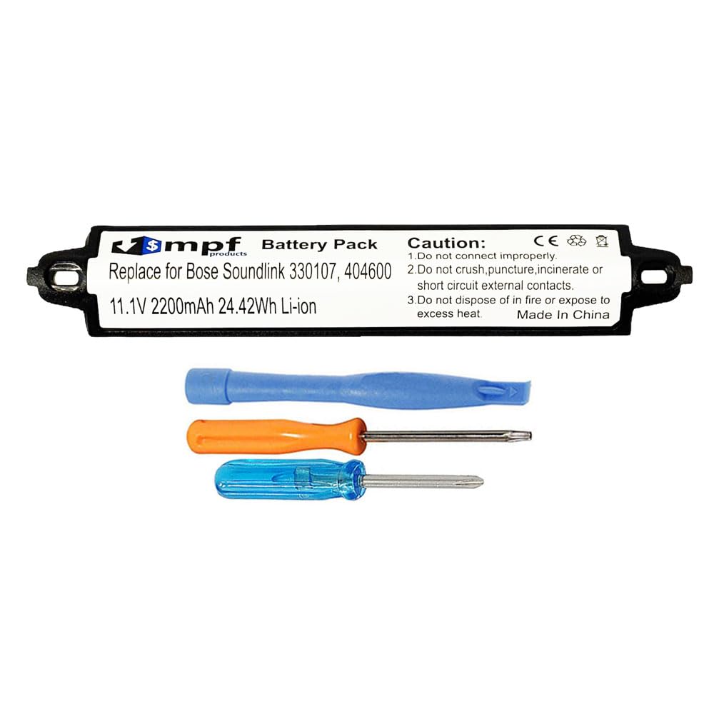 2200mAh 330105, 330105A, 330107, 330107A, 359495, 359498 Battery Replacement Compatible with Bose Soundlink, Soundlink 2, Soundlink 3, Soundtouch 20 Bluetooth Speaker