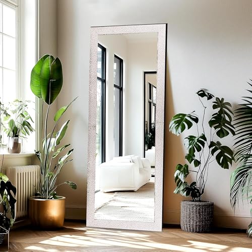 Image of Creative Arts n Frames 15x51 inch Frosted Silver White Long Fiber Wood Wall Hanging Mount HD Mirror Home Decor Items Living Room Bathroom Bedroom Hotel Office (Silver White Finish Color HD Mirror)