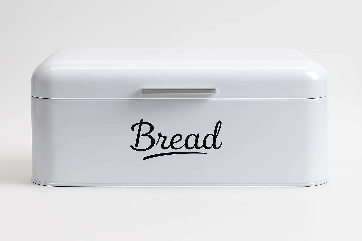 Contenitore per Pane con Coperchio, Grande Scatola per Mantenere Il Pane Croccante in Metallo, Adatta per Biscotti, li conserva a Lungo a Senza umidità, Design Retro (Bianco, Grande) XXL 42x23x16cm