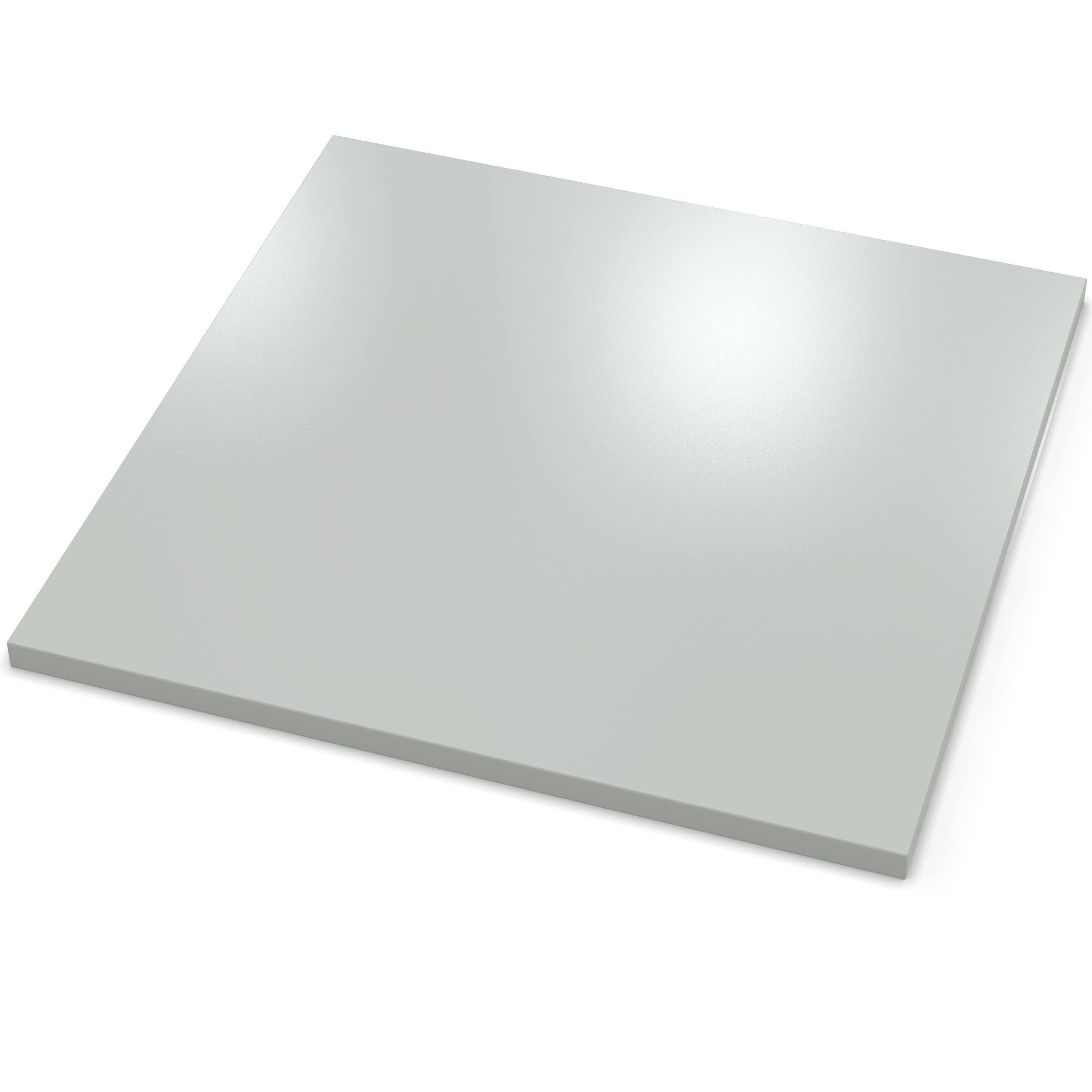 AUPROTEC Tischplatte 28mm grau 160x60 cm I Spanplatte mit 1mm ABS Kante & PU-Verleimung I melaminharzbeschichtet I elegant & wasserabweisend