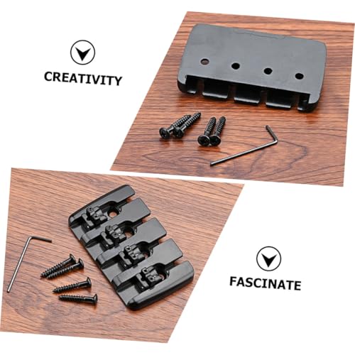 Kit de remplacement complet vis pour chevalet de basse en métal noir - 3