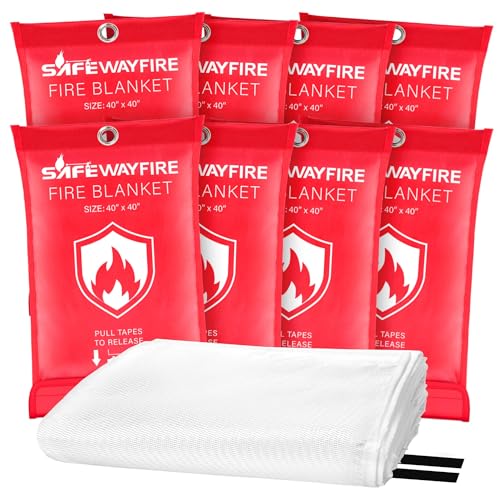 Emergency-Fire-Blanket-8-Pack-40-x-40-Fire-Suppression-Blanket-for-Kitchen-Fireproof-Fiberglass-Blanket-for-Home-Safety-Swift-Safe-Fiberglass-Fire-Blankets