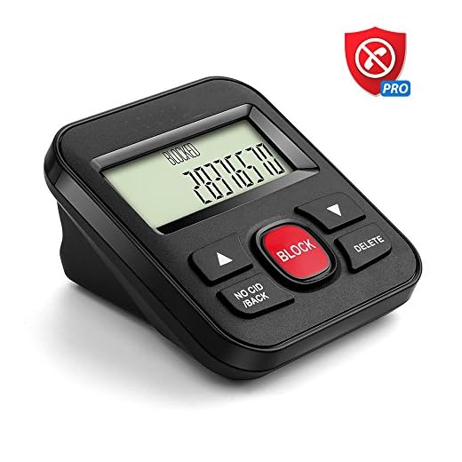 Codomoxo Nouvelle Version Bloqueur d'appel de télémarketing, Blocage de Tous Les appels nuisibles, appels spams, appels Robocall, Appuyez sur Le Bouton Rouge pour Bloquer Tous Les appels indésirables