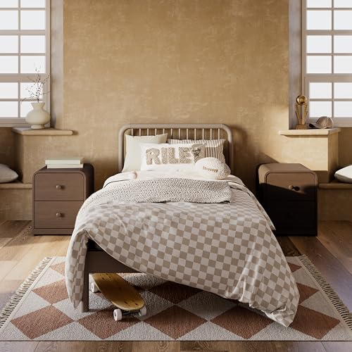 Image of Storkcraft Porto Twin Bed, Taupe