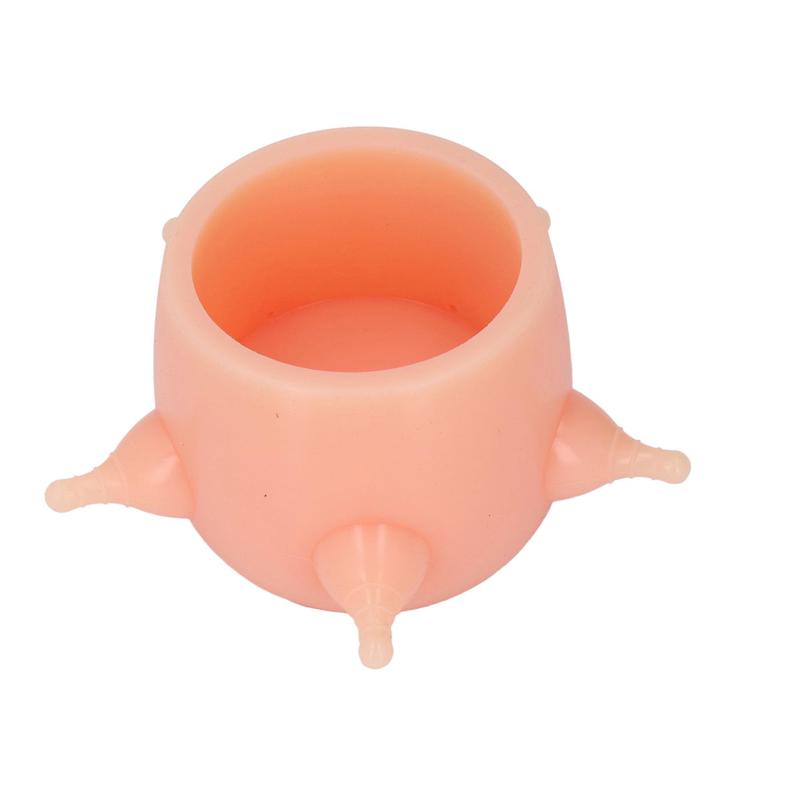 Allattatore per Latte per Gattini Biberon per Cuccioli in Morbido Silicone 10x9 Cm Stazione di Alimentazione Portatile Facile da Pulire, Imita il Seno della Madre per Gattini Appena Nati