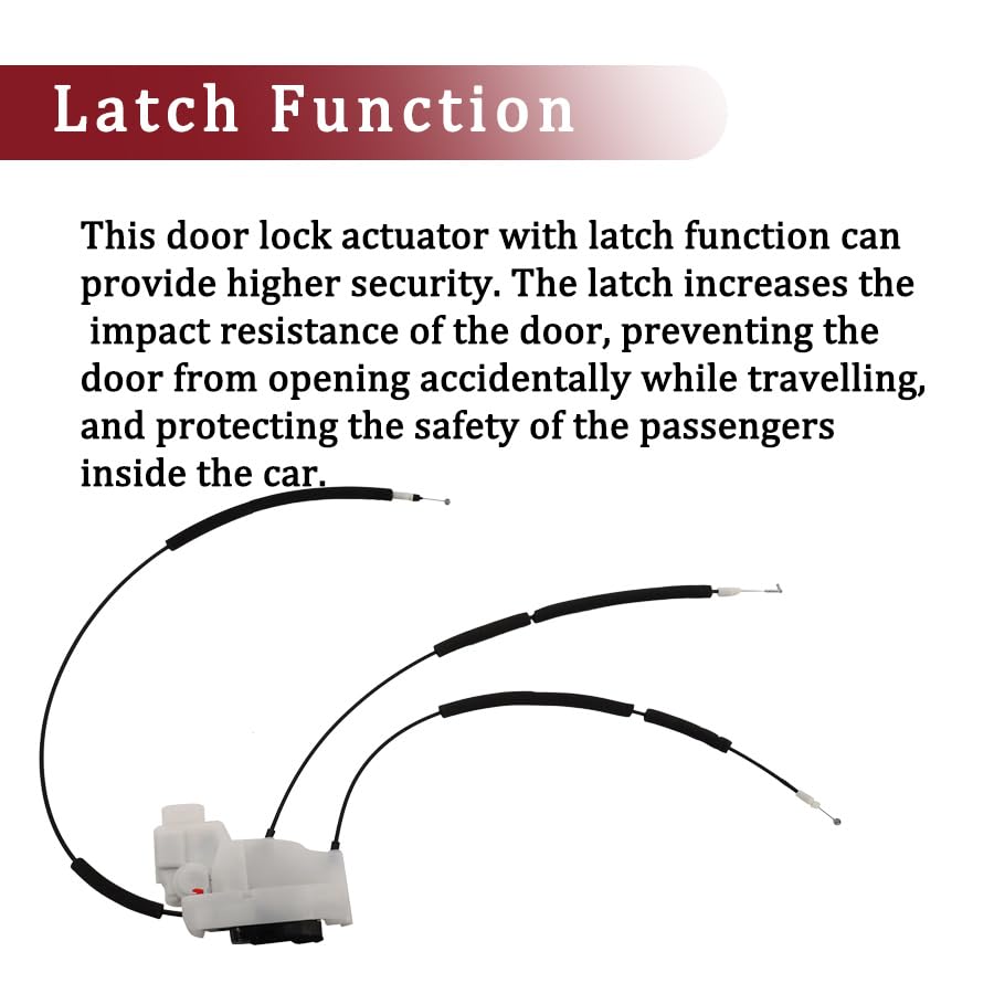 Image of Front Left Driver Side Door Lock Latch Actuator Compatible with 2005-2019 Nissan Frontier 80501-ZP70A,80501-EA000