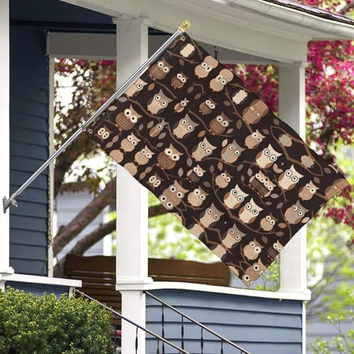 Bannière de chambre hiboux marrons pour une ambiance cocooning
