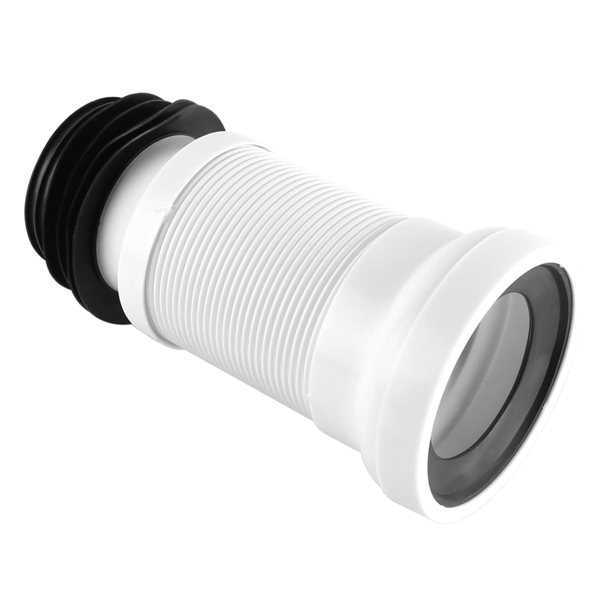 Connettore Flessibile per WC, Tubo di Scarico Universale, Lunghezza Regolabile da 250 mm a 500 mm, Antipiega, Resistente agli odori, Adatto per WC Standard.