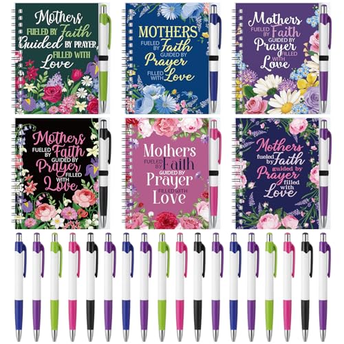 Carnet à spirale avec stylo Sabary pour maman : lot de 24 blocs-notes chrétiens