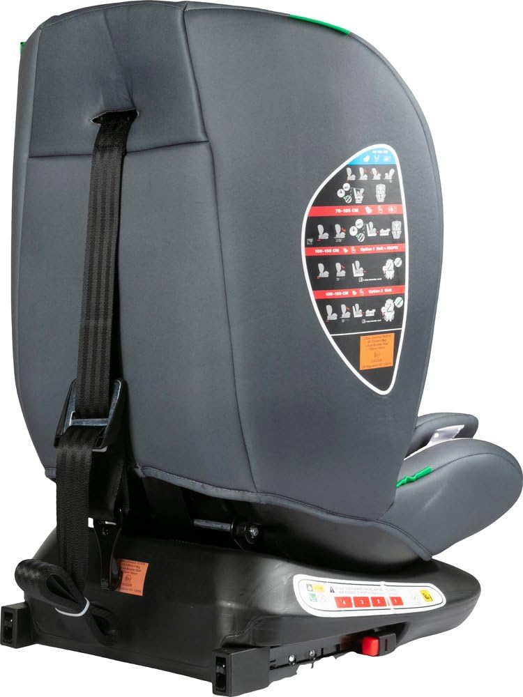 I-Size Autositz 40-150 Cm, Um 360 Grad Drehbarer Kindersitz, Mit Isofix-Haken, Gruppe 0-1-2-3, Ca. 0-12 Jahre (0-36 Kg), Höhenverstellbar, Neigbar