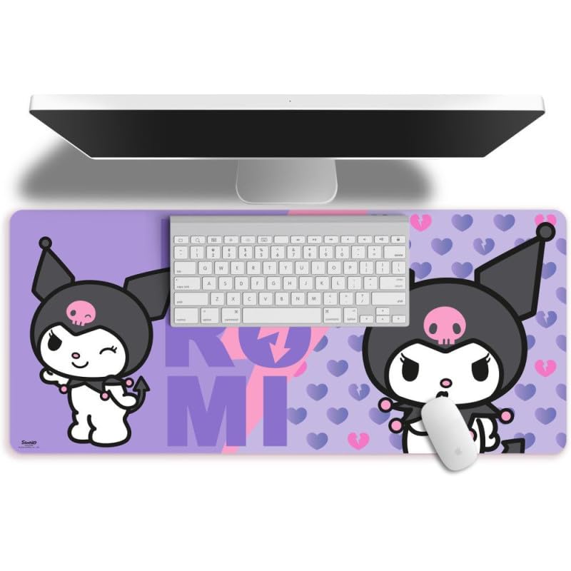 Kids Licensing - Alfombrilla de Escritorio Grande 80 x 35 cm de Kuroni, Tapete Gaming y Oficina, Regalo para Niñas y Fans de Sanrio
