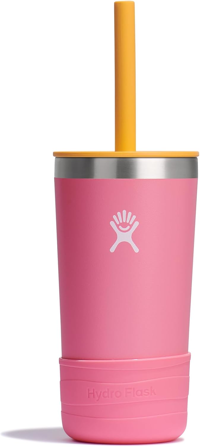 Hydro Flask Kids 12 Oz Tumbler with Lid and Straw for School – Insulated Stainless Steel in Dahlia Pink Hydro Flask Kids 12 Oz Tumbler with Lid and Straw for School – Insulated Stainless Steel in Dahlia Pink