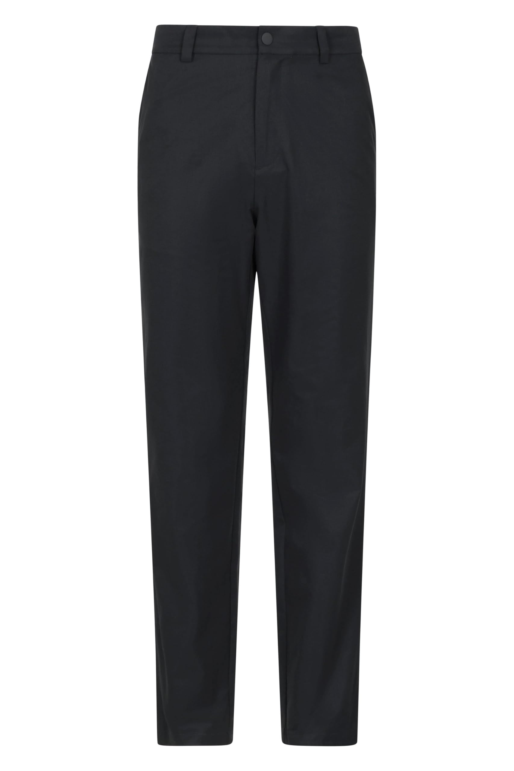 Mountain Warehouse Nature Mens Chino Stretch Trousers - UV Protected, Water Resistant, Comfy & Soft Bottoms, Everyday Wear - Spring, Summer Walking, Hiking, Outdoors Black W32
