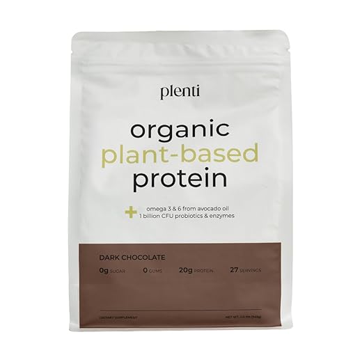 plenti Organic Dark Chocolate Protein
