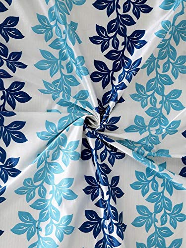 Image of Cortina Polyester Fabric Eyelet Door Curtain (Blue)