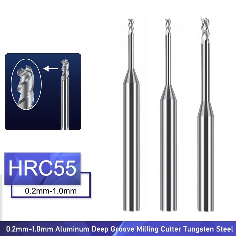 3 Frese In Tungsteno 1,5 Mm Con Punta A Sfera Per Metallo - Ideali Per Lavorazioni Di Precisione - Foto 2