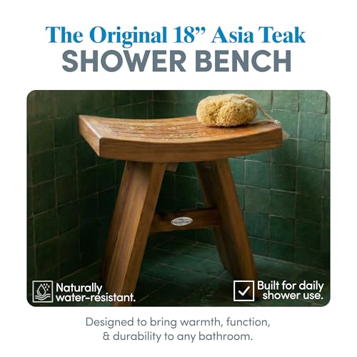 Image of AquaTeak Asia 18 inch Teak Shower Bench