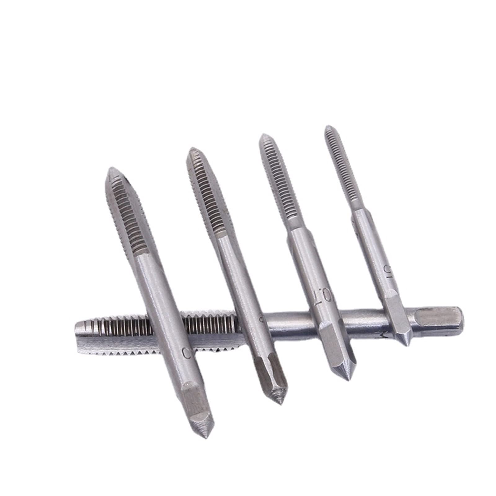 Juego de 6 machos de roscar manuales Tipo T, Brocas helicoidales para M3/M4/M5/M6/M8, con Juego de machos de roscar manuales MINGPING