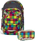 Satch Schulrucksack-Set 2-TLG Match Beach Leach 2.0 Bunt