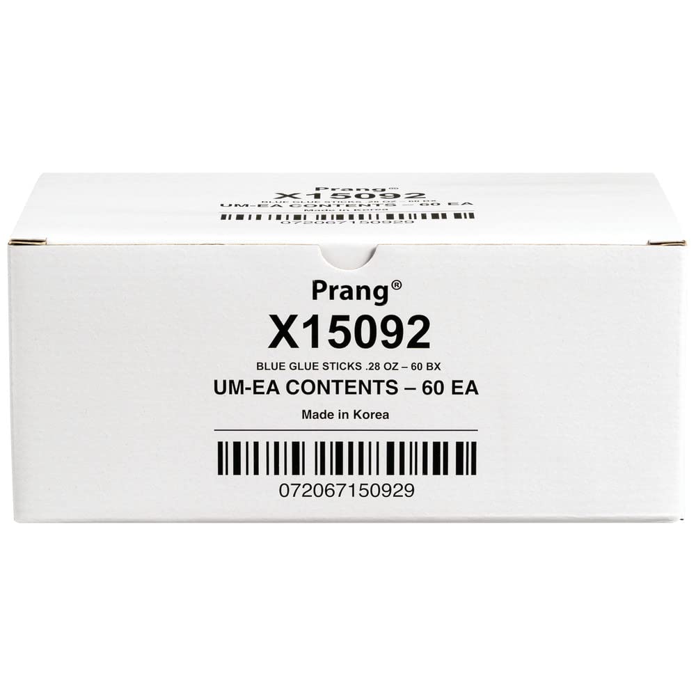 Prang Lot de 60 bâtons de colle lavable, bleu, 800 ml