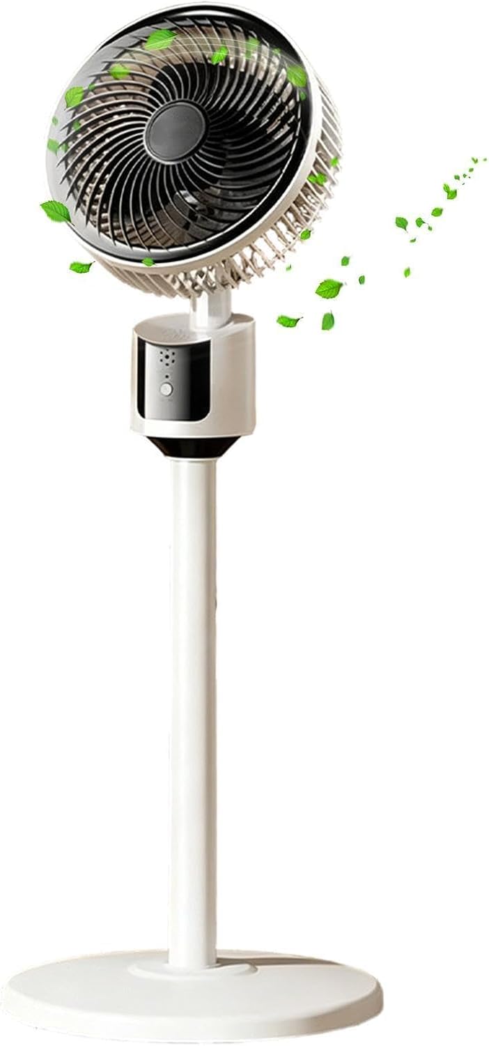 Pedestal Floor Fan, Electric Oscillating Floor Fan, With USB Powered 3 Spee | Powerful Cooling Standing Fans Super Super Quiet Adjustable Height Tilt Angle For Living Room Bedroom Home