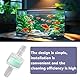 Xiciki 10 Stück Aquarium-Wasserpumpe Silikonschlauch Filter, 4mm, Schlauch Reinigung Filtration Sauerstoff Aquarium Fischteich Zubehör, Wasser Öl Luftfilter