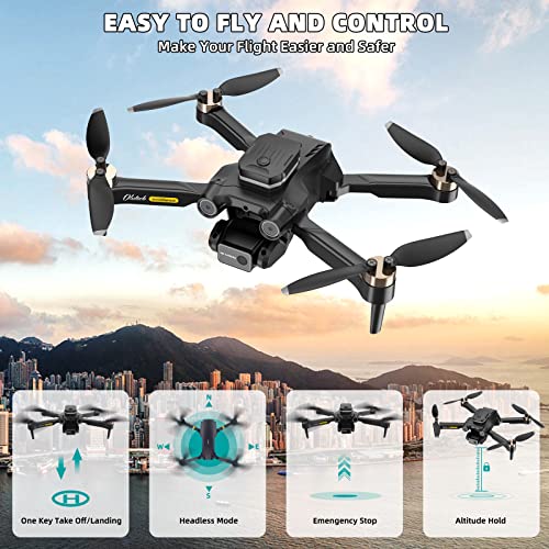 Drones for Adults with Cameras 4K GPS Drone with camera, Drone for Adults Kids RC Mini Drone Quadcopter, 5G FPV 60 Mins Flight, Brushless Motor, Auto Follow, Easter Gifts for Girls/Boys, 3 Batteries - Image 4