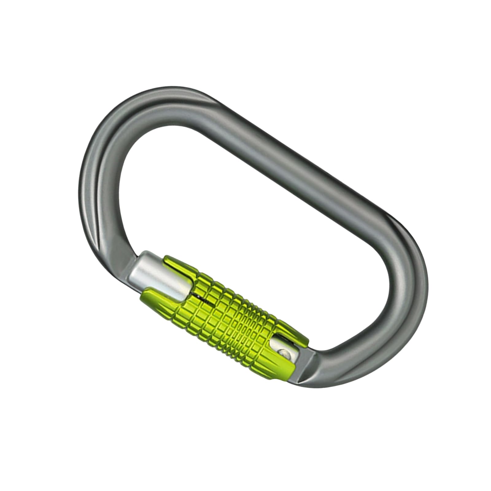 Mosquetón de aleación de aluminio de 25 KN, gancho en forma de D con diseño de bloqueo de tornillo de seguridad para escalada en roca, camping, hamacas de seguridad