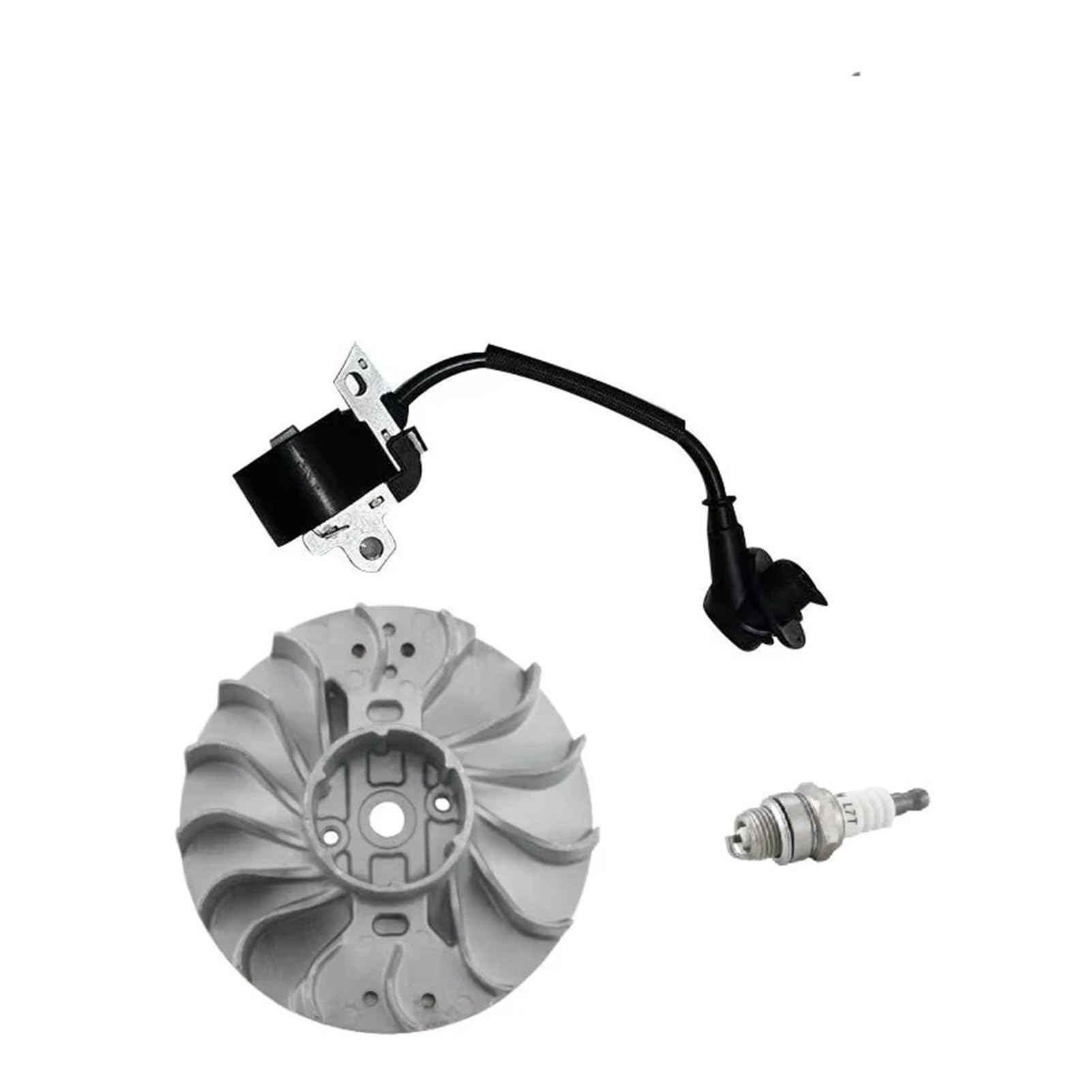 Ajuste for Stihl MS382 MS 382 Accesorio de Motosierra Volante magnético de Alta Resistencia y módulo de Bobina de Encendido bujía(Flywheel Ignition)