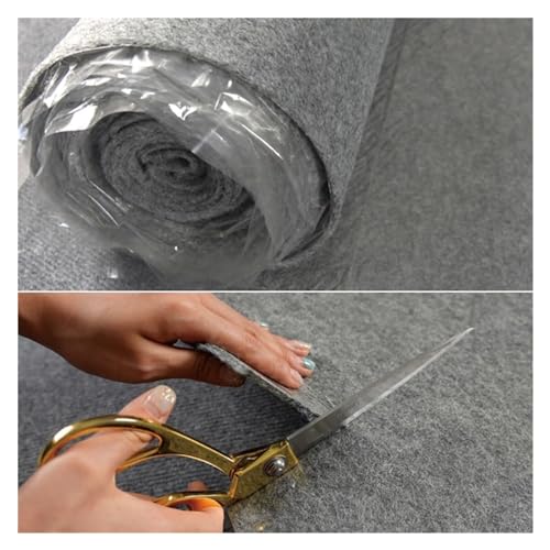 Alfombra para escaleras de madera y cemento en rollo verde autoadhesivo de 8mm 5