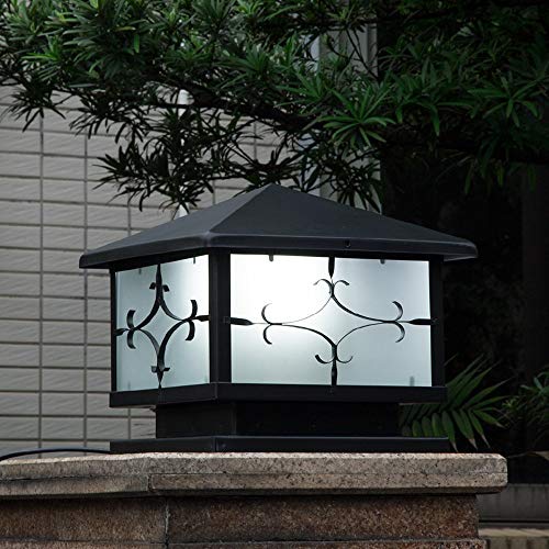 Lampadaire traditionnel d'extérieur E27 avec colonne en aluminium - 5