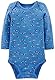 Simple Joys by Carter’s Unisex Baby Long-Sleeve Bodysuit Pack of 5 Body, Blau/Grau/Weiß, 24 Monate (5er Pack)